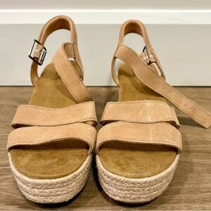 Toms Tan Espadrille Sandals